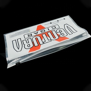 Transparent Plastic Frosted Bag Plastic Bags Factory Custom Biodegradable Recycled Transparent Clear Plastic Frosted Bag Zipper