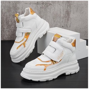 High Top Casual Basketball <b>Shoes</b> Breathable Summer Outdoor Sports Trendy <b>Shoes</b> with <b>Height</b> <b>Increasing</b> Feature - Product Image 1