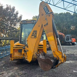 รถตักล้อยาง JCB 3CX สีเหลือง เครื่องยนต์ดีเซล พร้อมปั๊มเกียร์บ็อกซ์ แขนขุดด้านหลัง สำหรับงานวิศวกรรม - Product Image 2