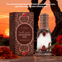 15ml de parfum Arabian Safran Rose Oud Wood Scent Drip Stick Design huile de parfum sans alcool