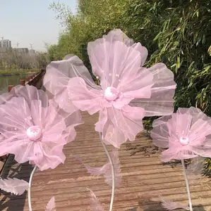 शादी चरण लेआउट सजावटी शोकेस कागज फूल रेशम धागा तैयार उत्पाद मोजा फूल सड़क गाइड