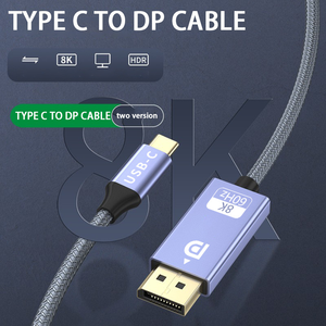 OEM/ODM Precio <span class=keywords><strong>de</strong></span> fábrica <span class=keywords><strong>Super</strong></span> Calidad Soporte Alta velocidad 4K <span class=keywords><strong>Video</strong></span> USB Tipo C <span class=keywords><strong>a</strong></span> Dp <span class=keywords><strong>Cable</strong></span> Móvil <span class=keywords><strong>a</strong></span> TV 4K <span class=keywords><strong>Cable</strong></span> - Product Image 4