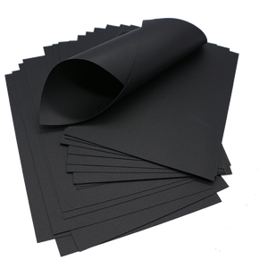 Venta directa de fábrica de alta calidad 80-1200g tablero de papel negro grueso y Rollo de cartón negro - Product Image 1