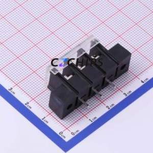 KF28SM-7.62-3P Barrier Terminal Block Through hole Component (THT),P=7.62mm Connector With Cover Plate 7.62mm 1x3P Straight Pin - Product Image 2