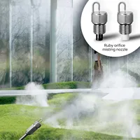 Système de refroidissement par brumisation automatique haute pression pour extérieur, machine à brumiser en acier inoxydable 304, commande tactile, 100 bars, pour zone ouverte