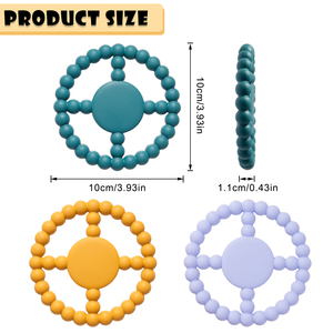 Mordedores de Silicona con Diseño de Volante, Juguetes Molares para Bebés, Libres de BPA, Regalo para Recién Nacidos, Productos para Bebés - Product Image 2