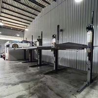 Elevador de Estacionamento Vertical de Dois Postes 2300kg com Cilindro Duplo Hidráulico, Altura de Elevação de 2100mm, Painéis Elétricos para 2 Carros, CE