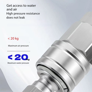 304 Edelstahl C-Typ Selbstverriegelnde Schnellkupplungen - Steckverbinder Männlich/Weiblich für Hochtemperatur- und Hochdruck-Pneumatik - Product Image 3