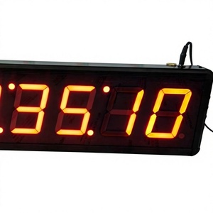 ATC-HHMMSS-L Modern Square Plastic Digital LED Wall <b>Clock</b> High Precision <b>Battery</b> Powered 2-Year Warranty ATPRO Vietnam - Product Image 1