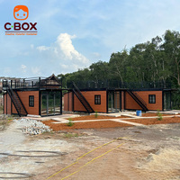 Cbox Maison Conteneur Modulaire Préfabriquée Démontable pour Hébergement Extérieur, Hôtels, Lodges, Complexes Hôteliers, Séjours de Vacances et Chambres d'Hôtes
