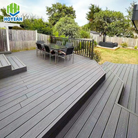 Carreaux de terrasse extérieurs en WPC 150*23mm aménagement paysager et terrasse piscine étanche à l'humidité Wpc terrasse Composite Piso