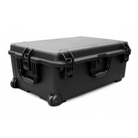 Grands coffres à outils robustes en plastique étanche IP67, boîtes à outils en plastique rigide OEM, antichoc, anti-poussière, écologiques, avec roulettes
