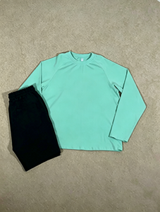 T-shirt en coton 100% de haute qualité, à manches longues, tricoté, surdimensionné, col rond, uni, décontracté, unisexe, logo personnalisé - Product Image 2