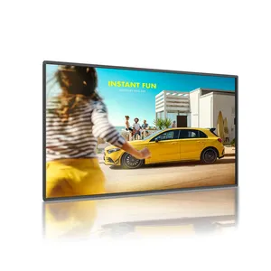 室内液晶视频广告屏触摸广告牌43英寸壁挂式数字显示标牌，带信息发布