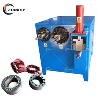 Équipement de recyclage de ferraille électrique Machine de retrait de coque de moteur et de découpe de stator Machine de tirage de bobines de cuivre