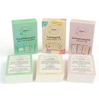 Boîte de cartes flash en papier personnalisées, écologiques, durables et portables pour les jeux de cartes d'apprentissage des mathématiques pour les familles et les enfants, certifiées FSC