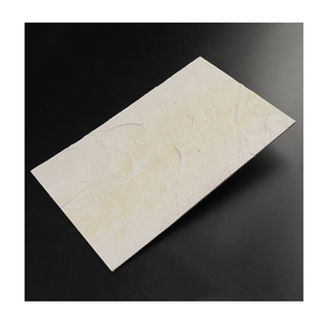 Carrelage mural flexible en texture de roche ardoise jaune, qualité A, ignifuge et imperméable pour murs intérieurs et extérieurs MCM-FSR08 - jaune dégradé - Product Image 2