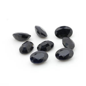 Zaffiro forma ovale sfaccettatura <span class=keywords><strong>pietra</strong></span> la fabbrica vende Natrual nero Super naturale stella rosso blu zaffiro calore gioielli che fanno CN; Pistola - Product Image 5