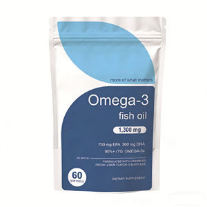 Капсулы с натуральным рыбьим жиром OEM, пищевого качества, с EPA и <span class=keywords><strong>DHA</strong></span>, Омега-3, 60 веганских капсул, для поддержки здоровья суставов и сердца у взрослых - Product Image 1