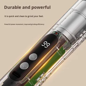 New Điện Chân Tập Tin Nhà Sử Dụng Loại bỏ Da Chết Vết chai Làm Móng Tay Móng Chân Đa Chức Năng USB-Sạc Xách Tay Kỹ Thuật Số - Product Image 3