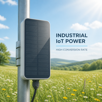 Panneau solaire PERC PET non standard résistant aux intempéries avec une efficacité de 22,4 %, indice de protection IP67 personnalisé pour l'IoT agricole