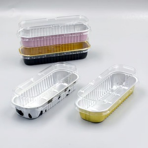Boîte en aluminium et feuille d'aluminium pour friteuse à air chaud, pour griller le fromage au durian - Boîte rectangulaire pour four - Boîte en aluminium <span class=keywords><strong>alimentaire</strong></span> réutilisable - Product Image 4