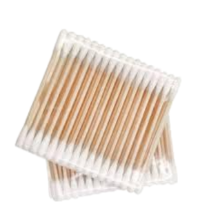 Bâtonnets de coton double-embout sans peluches pour usage quotidien et maquillage, 384 pièces, emballés sous blister - Product Image 1