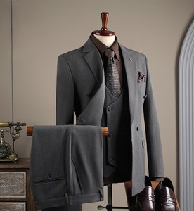 <span class=keywords><strong>Abito</strong></span> da <span class=keywords><strong>uomo</strong></span> professionale 2025 per matrimonio, <span class=keywords><strong>abito</strong></span> da sposo, casual elegante, doppiopetto, scollo a V, vestibilità slim, cerniera piatta, anti-restringimento - Product Image 6