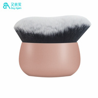 Pinceau de maquillage de fond de teint avec logo personnalisé en gros Pinceau de fond de teint liquide bombé dense et potelé Pinceau de fond de teint kabuki