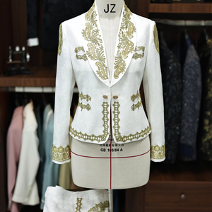 Costume d'été sur mesure de style professionnel pour femme, grande taille, simple boutonnage, plissé devant, fermeture éclair étanche – Vente directe usine - Product Image 1