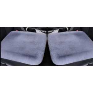 Faux Fur Seat <b>Cushion</b> Single Piece Gray Car Seat Pad Soft Comfortable For Vehicle Interior Use - Product Image 1