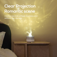Mini diffuseur d'arômes ultrasonique multifonctionnel rechargeable par USB sans eau avec projection d'étoiles pour la décoration de chambre et de table d'hôtel