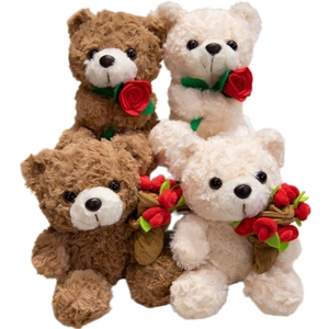 Ramo de Rosas de 6 Pulgadas (15 cm), Osito de Peluche, Animales de Peluche al por Mayor, Lindos Regalos Decorativos, Juguetes Suaves, Osito de Peluche - Product Image 6