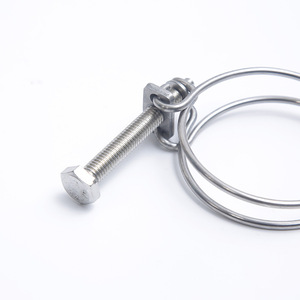 Chuanyang Stainless Steel Double Wire Hoop Reinforced <b>Hose</b> <b>Clamp</b> 12-300mm For Rubber Plastic <b>Hose</b> Repair - Product Image 1