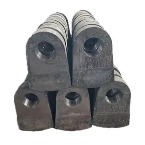Cabeça de martelo de barra de liga de aço com alta resistência e longa vida útil, popular e de vendas quentes, usada para o triturador