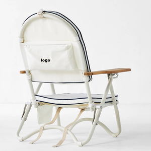 เก้าอี้มูนไซด์ริมสระน้ำขนาดกะทัดรัดเฟอร์นิเจอร์กลางแจ้งน้ำหนักเบามีเบาะรองนอนชายหาดและกระเป๋าหลังสำหรับเป้สะพายหลัง - Product Image 3
