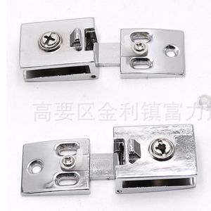 Stainless Steel Glass <b>Door</b> Hinge 180 Degree Opening <b>Mirror</b> Light Minimalist Design For Display Case And Hole Free Installation - Product Image 4