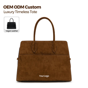 Sang Trọng Da Lộn Vegan Da Womens Tote Túi Mềm Có Cấu Trúc <span class=keywords><strong>Top</strong></span> Xử Lý Túi Xách Tùy Chỉnh Có Sẵn Thời Trang Phụ Nữ Làm Việc Hàng Ngày Túi - Product Image 1