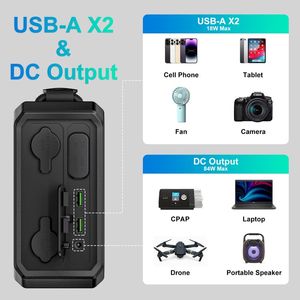 100000mAh Portable Power Station 300wh Solar Charhing Emergency Backup Power Bank Battery Pack 12V 60ah Powered - Product Image 2