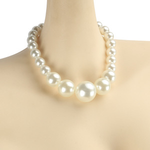 Collar de Perlas Blancas Redondas para Mujer, Uso Diario, Origen Yiwu X5-X732 - Product Image 3
