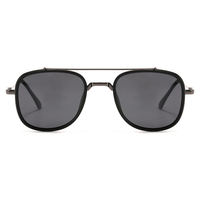 Lunettes de soleil de sport polarisées Shades Outdoor Eyewear en gros pour hommes et femmes, style rétro classique rond transparent à double pont
