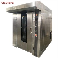 Four rotatif commercial à gaz ou diesel, four rotatif en acier inoxydable pour la cuisson du pain, WFC-Q32 WFC-Q64, pour boulangerie industrielle