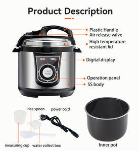 Cuisinière à pression électrique programmable en acier inoxydable bon marché, directement de l'usine, machine à vapeur multifonctionnelle commerciale, usage domestique, États-Unis - Product Image 3