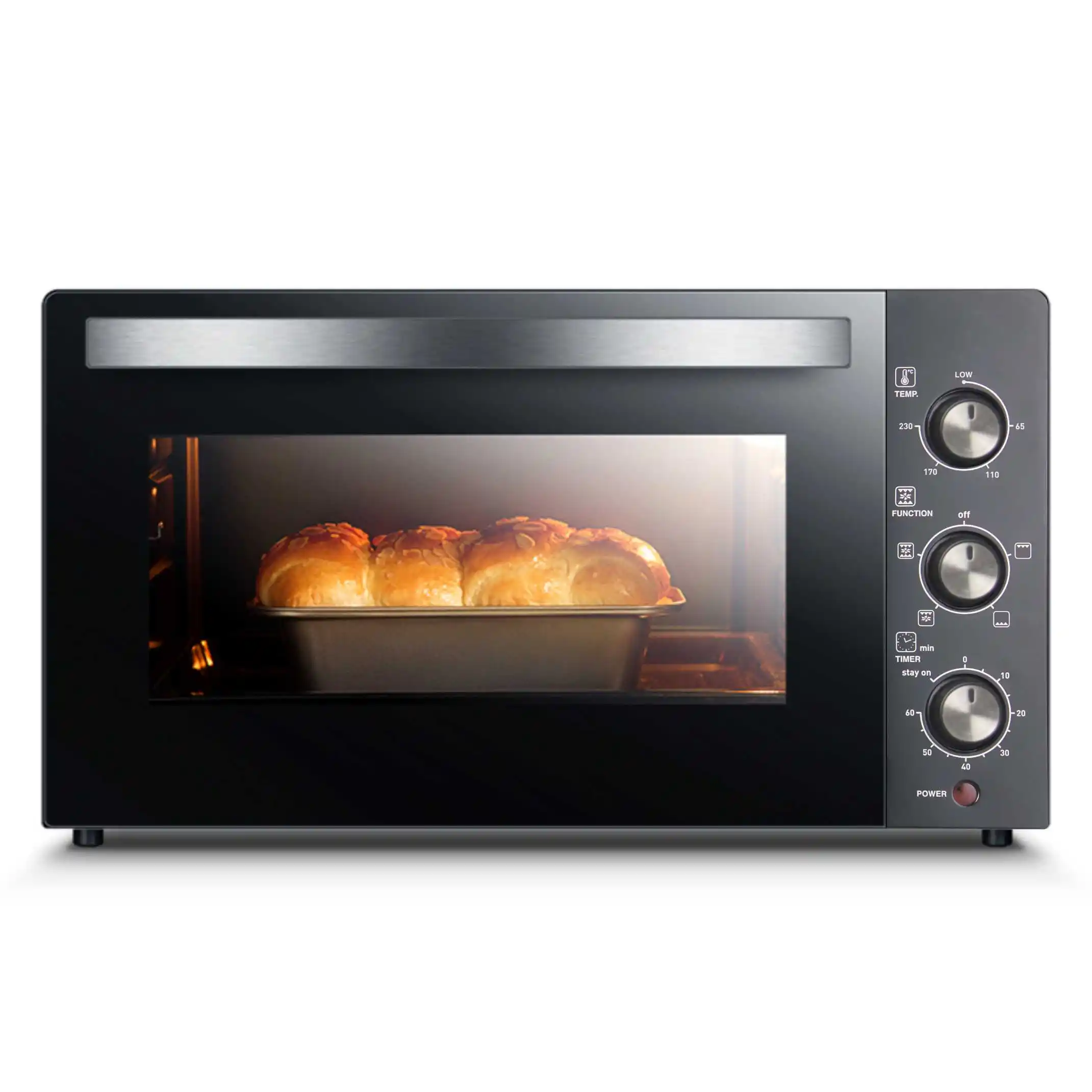 Oven Pemanggang Roti Mini, Oven Pemanggang Roti Mini 30L CE EK1 untuk Memasak Pizza dan Roti