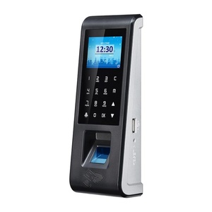 Horloge pointeuse biométrique avec contrôle d'accès par empreinte digitale, RFID et code PIN, capacité 3000 utilisateurs, écran LCD, alimentation CC, logiciel gratuit - Product Image 1