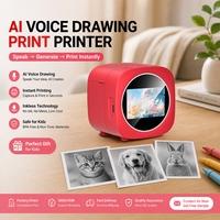 Mini Impresora Térmica AI X16, Impresión por Voz, 1300mAh, Sin Tinta, Libre de BPA, Impresora de Bolsillo, Regalos de Navidad, Regalos de Cumpleaños, Regalos para Fiestas