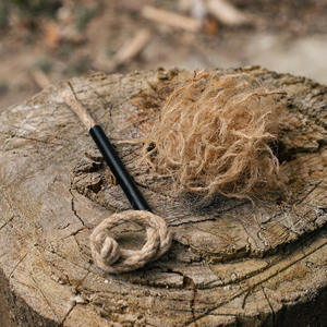 Cuerda de Encendido para Fogatas Hike Mount, 29 cm, de Fibra de Cáñamo Encerada, para Acampar, Hacer Picnic y Barbacoas al Aire Libre - Product Image 1