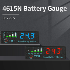 Indicador de Capacidad de Batería de Litio DC 7-55V, Voltímetro Digital LED, Probador de Estado de Carga, Monitor Inteligente de Batería - Product Image 3