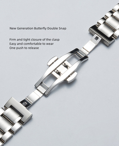 Cinturino per Smartwatch in Acciaio Inossidabile a 5 Maglie, Lusso, da Donna e Uomo, 16mm 18mm 20mm 22mm - Product Image 3