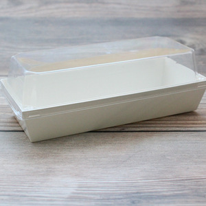 เบ็คแฮมกล่องบรรจุเนื้อหมูเส้นใยสี่เหลี่ยมม้วนพลาสติกคลุมด้านนอกกล่องอาหารขนมปังเค้กลายจุดตะวันตก - Product Image 2